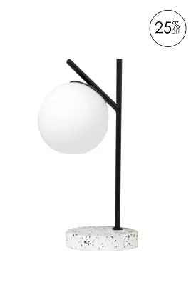 A.i - Flo Table Lamp - White & Black