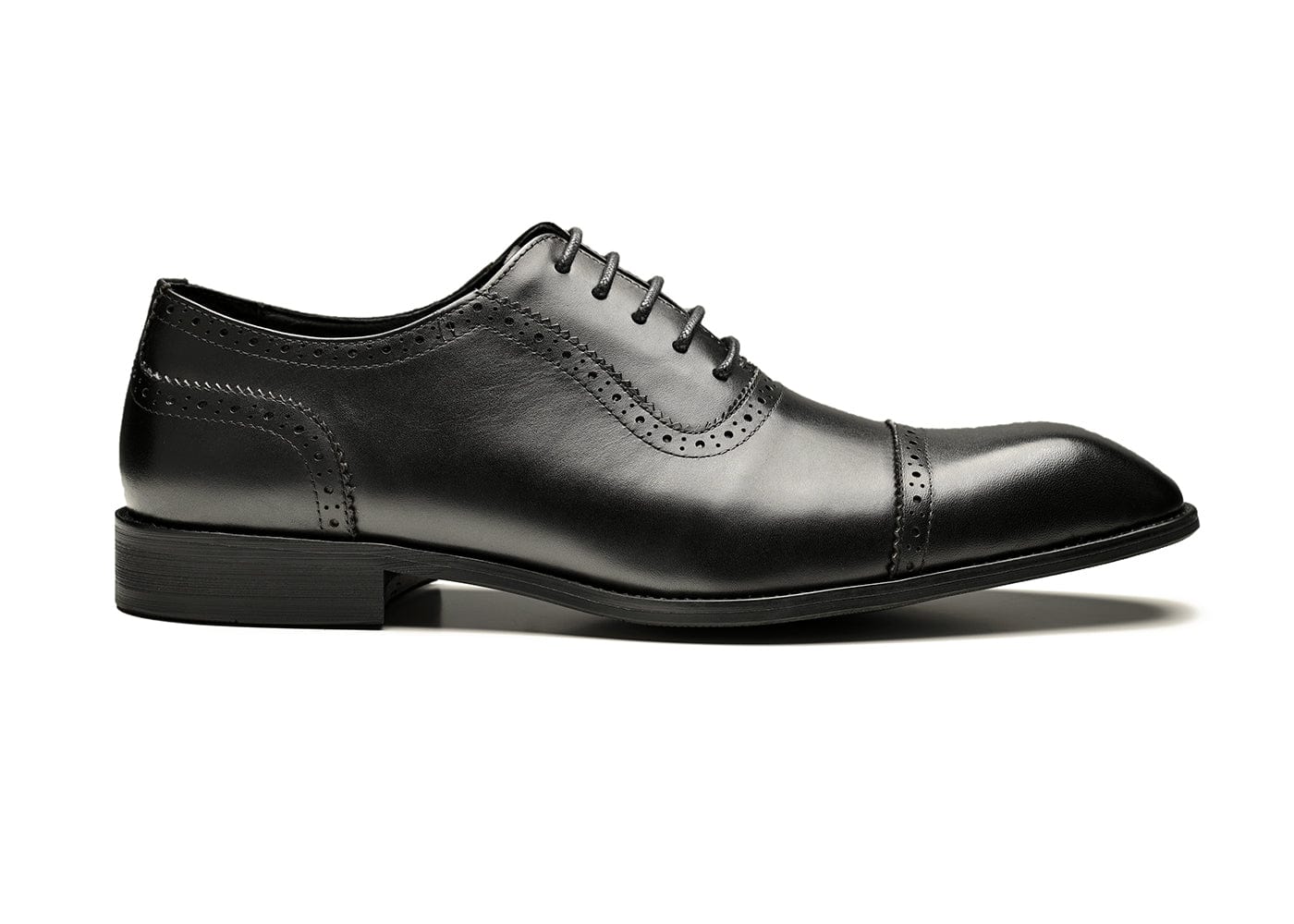 ALEX | Black Cap Toe Oxfords