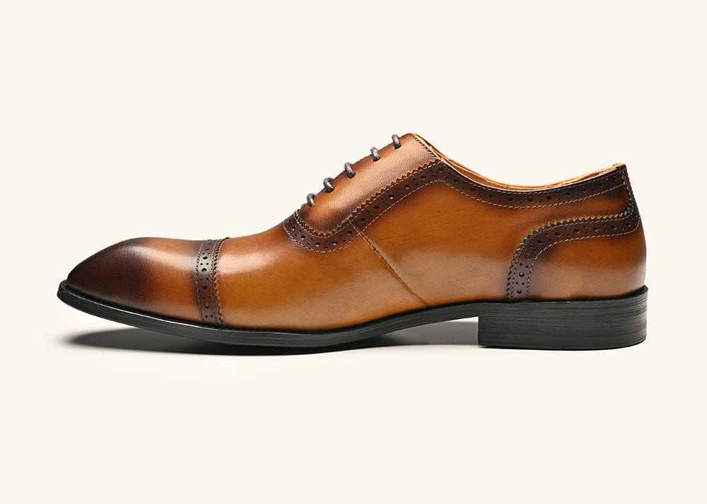 ALEX | Brown Cap Toe Oxfords