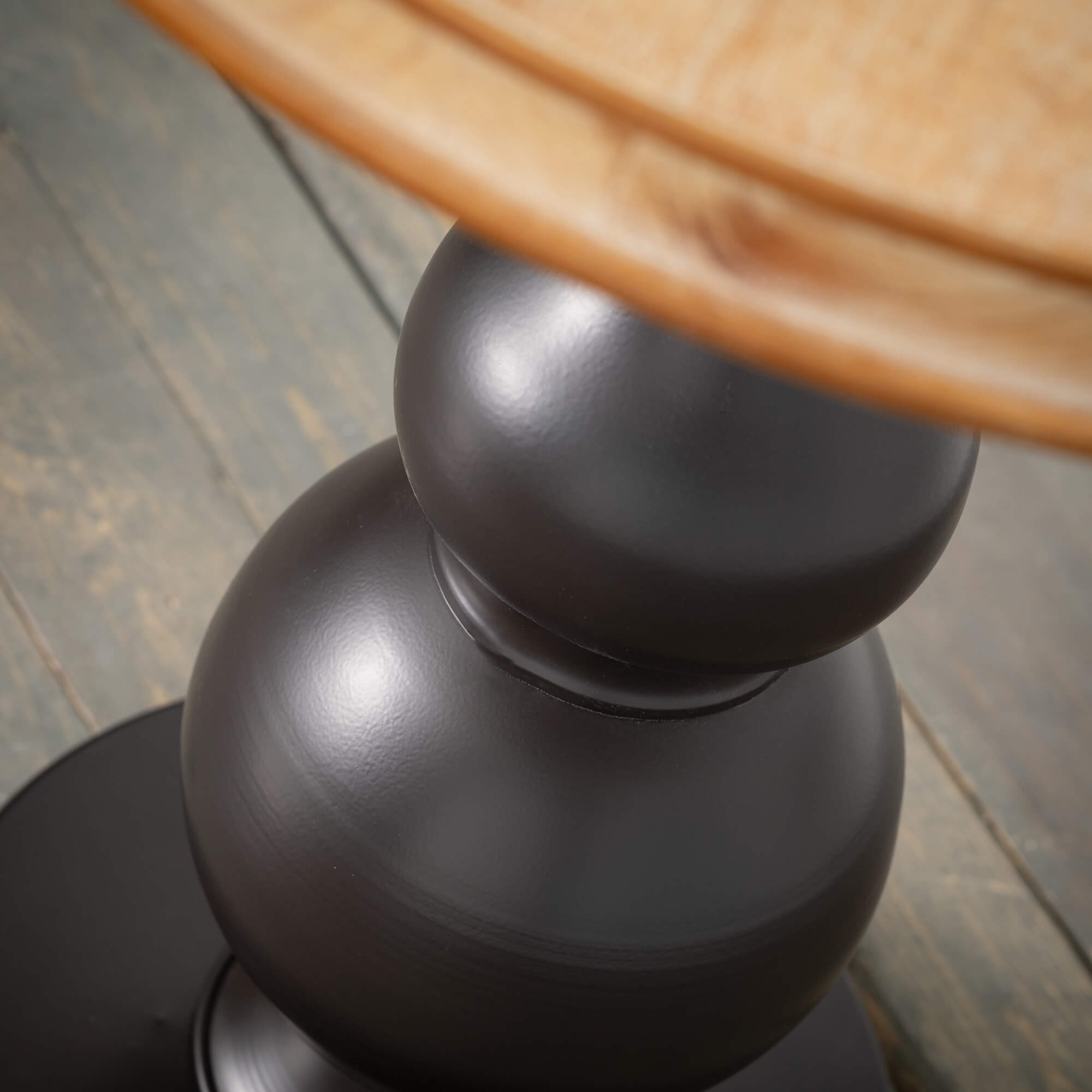 Black Wooden Accent Table