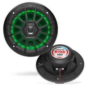 Boss Audio MRGB55B 5.25 Marine Speakers w/RGB Lighting - Black [MRGB55B]