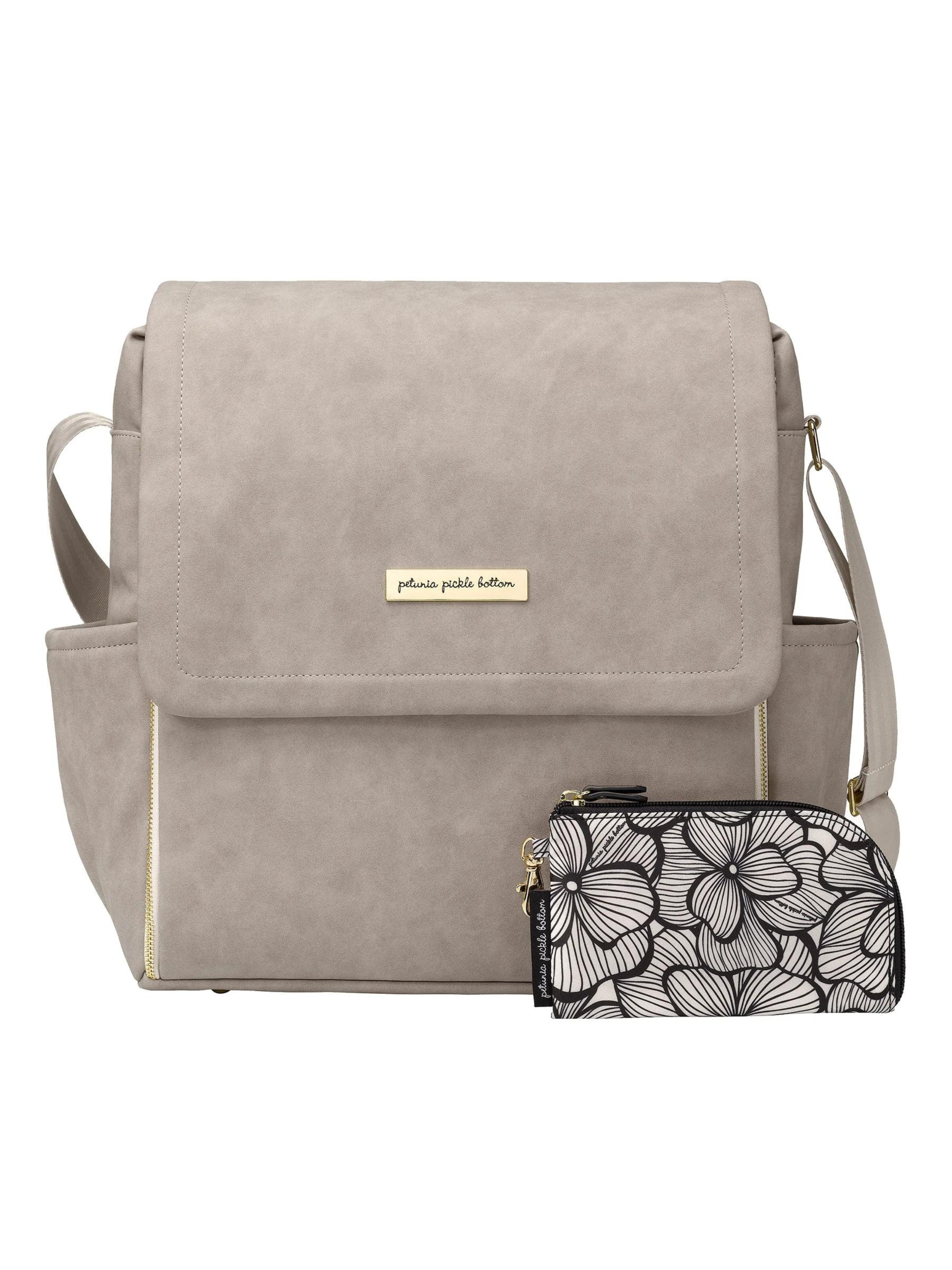 Boxy Backpack - Grey Leatherette