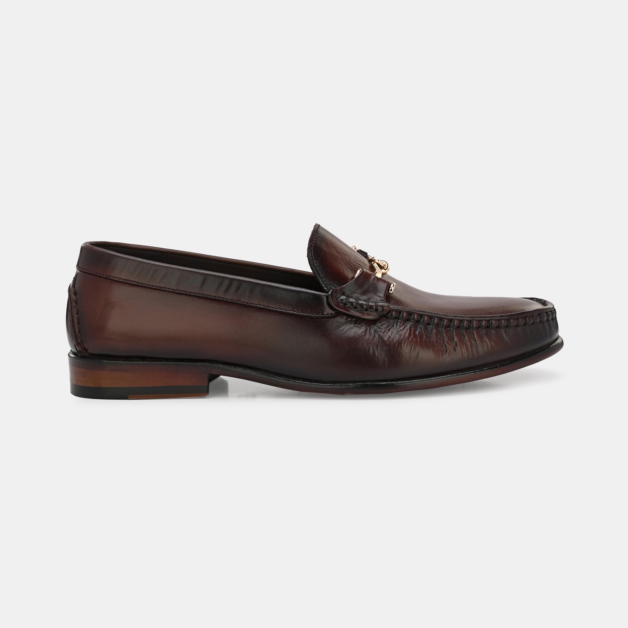 Brown Buckled Loafers by Lafattio