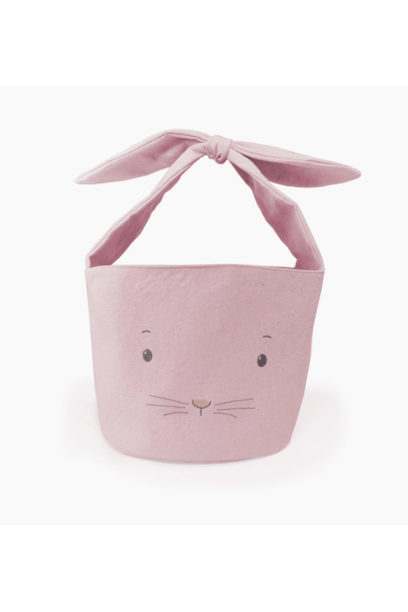 Bunny Basket - Pink + Cream