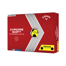 Callaway 2022 Chrome Soft Golf Balls Yellow Truvis 12 Pack