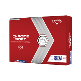 Callaway 2022 Chrome Soft Triple Track Golf Balls White 12 Pack