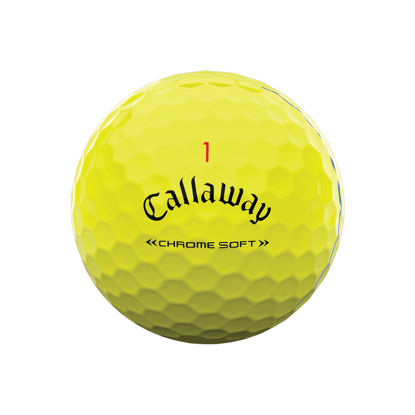 Callaway 2022 Chrome Soft Triple Track Golf Balls Yellow 12 Pack