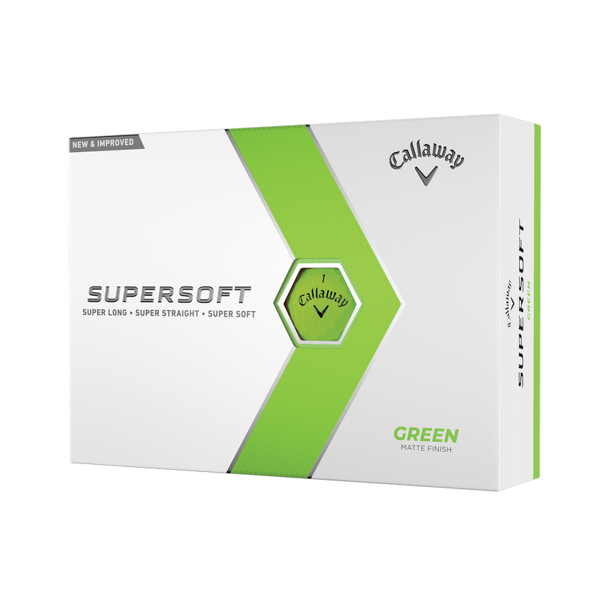 Callaway Supersoft 2023 Golf Balls - Matte Green