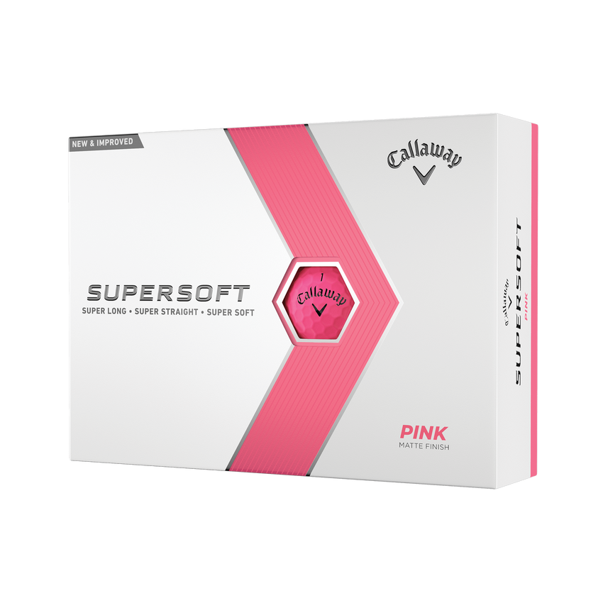 Callaway Supersoft 2023 Golf Balls - Matte Pink