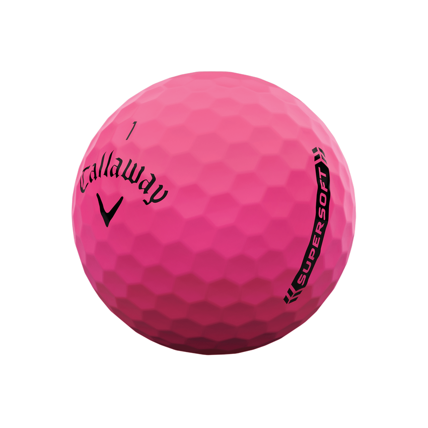 Callaway Supersoft 2023 Golf Balls - Matte Pink