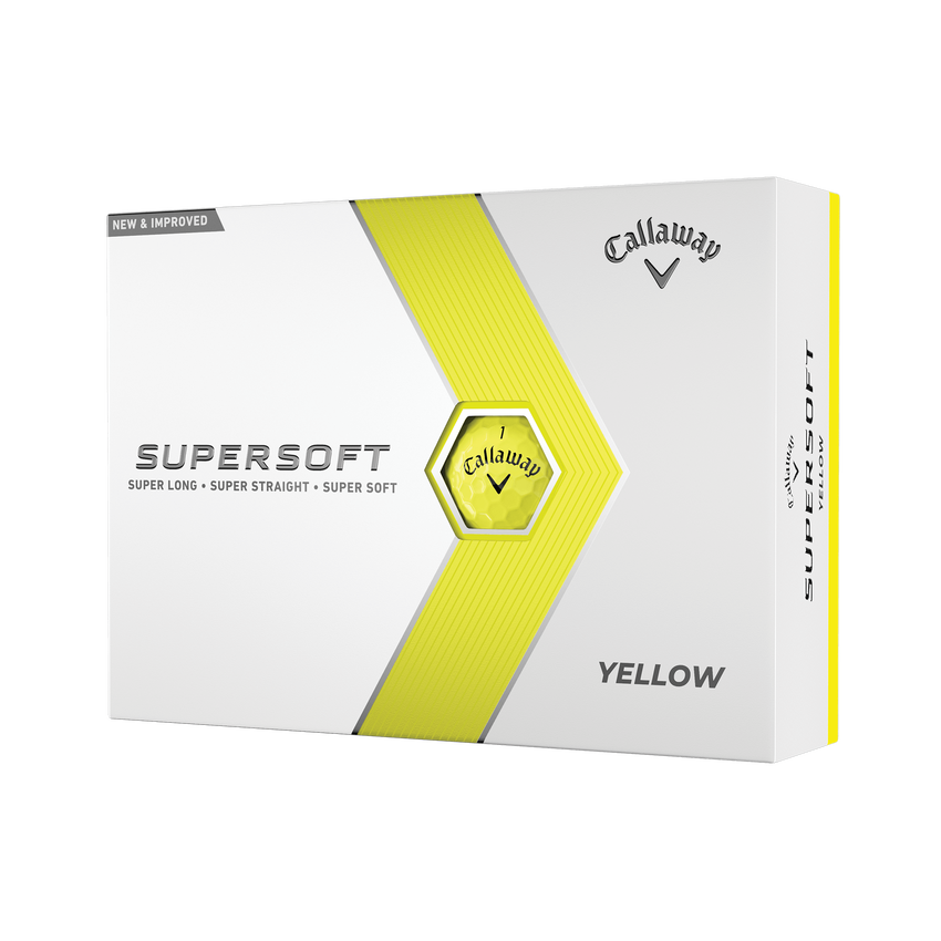 Callaway Supersoft 2023 Golf Balls - Yellow