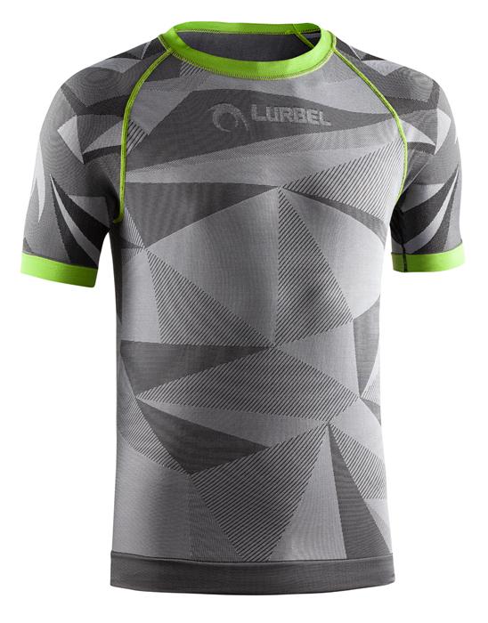 Camiseta Lurbel Samba Short Sleeves Trail Running Gris Verde