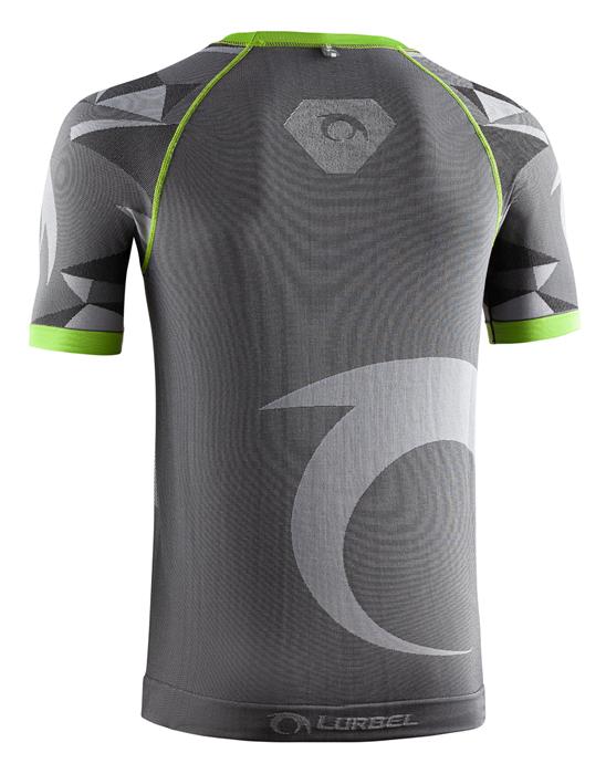 Camiseta Lurbel Samba Short Sleeves Trail Running Gris Verde