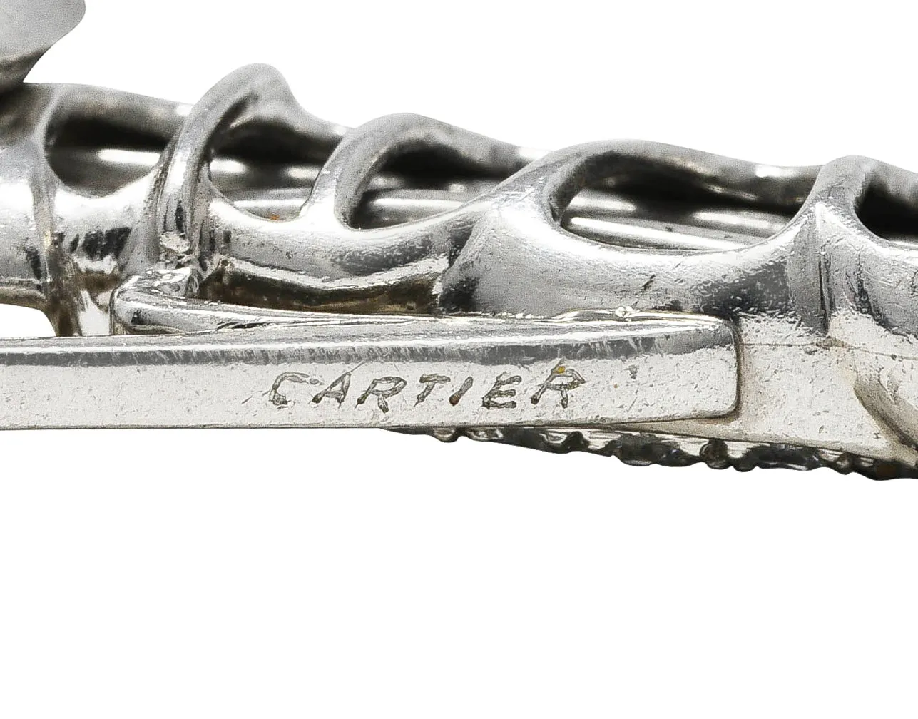 Cartier Art Deco Pavè Diamond Ruby Platinum Golf Club Charm