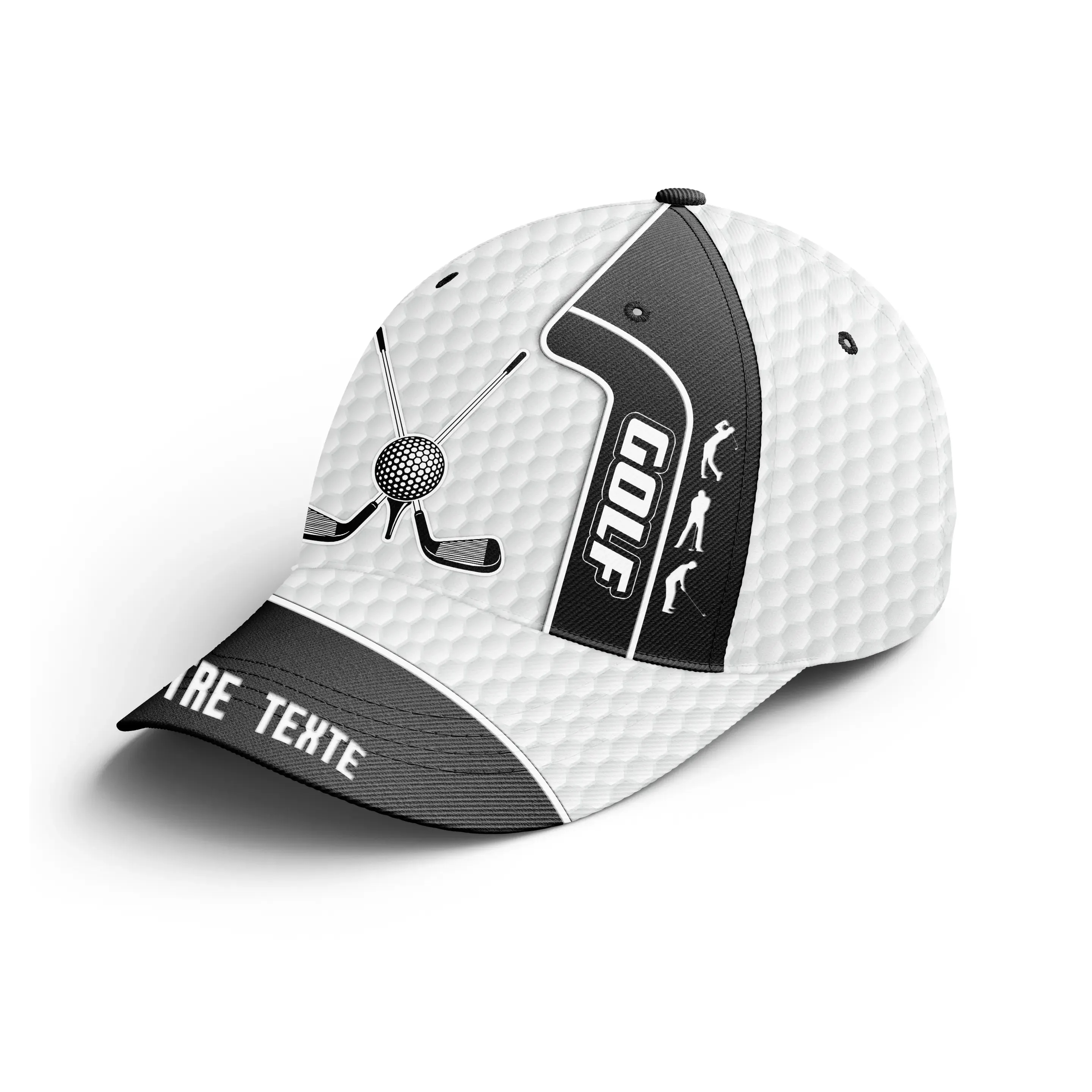 Casquette De Golf Pro-Style, Motifs Balle de Golf, Club de Golf, Cadeau Personnalisé Pour Fans De Golf - CTS25052210