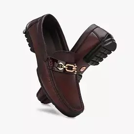 Cherry Buckled Loafers by Lafattio