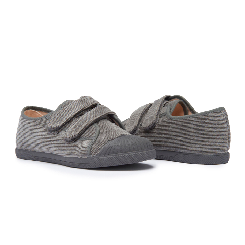 Corduroy Double Sneakers in Grey