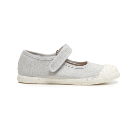 ECO-friendly Canvas Mary Jane Sneakers in Grey