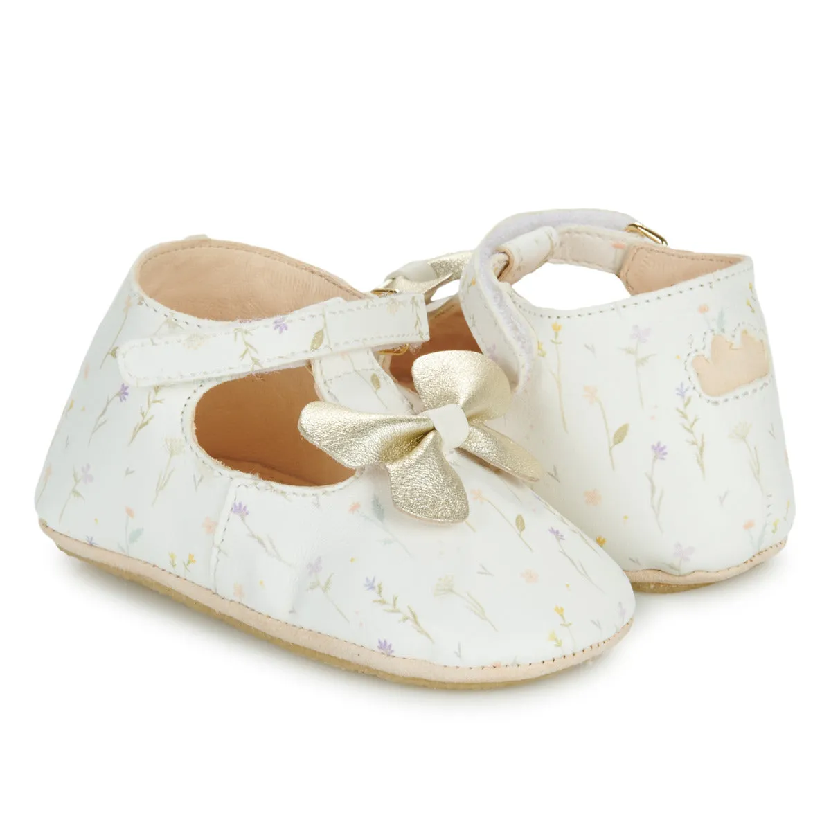 EZPZ Easy Peasy My Lillyp Papillon Blanc Imp chaussons cuir ballerine