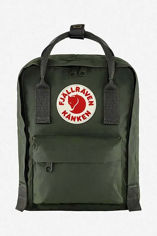 Fjallraven backpack Kanken Mini green color