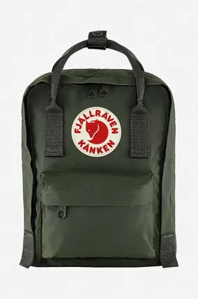 Fjallraven backpack Kanken Mini green color