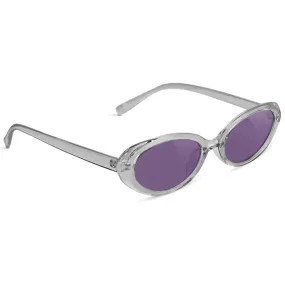 Glassy Stanton Polarized Sunglasses - Clear/Purple Lens