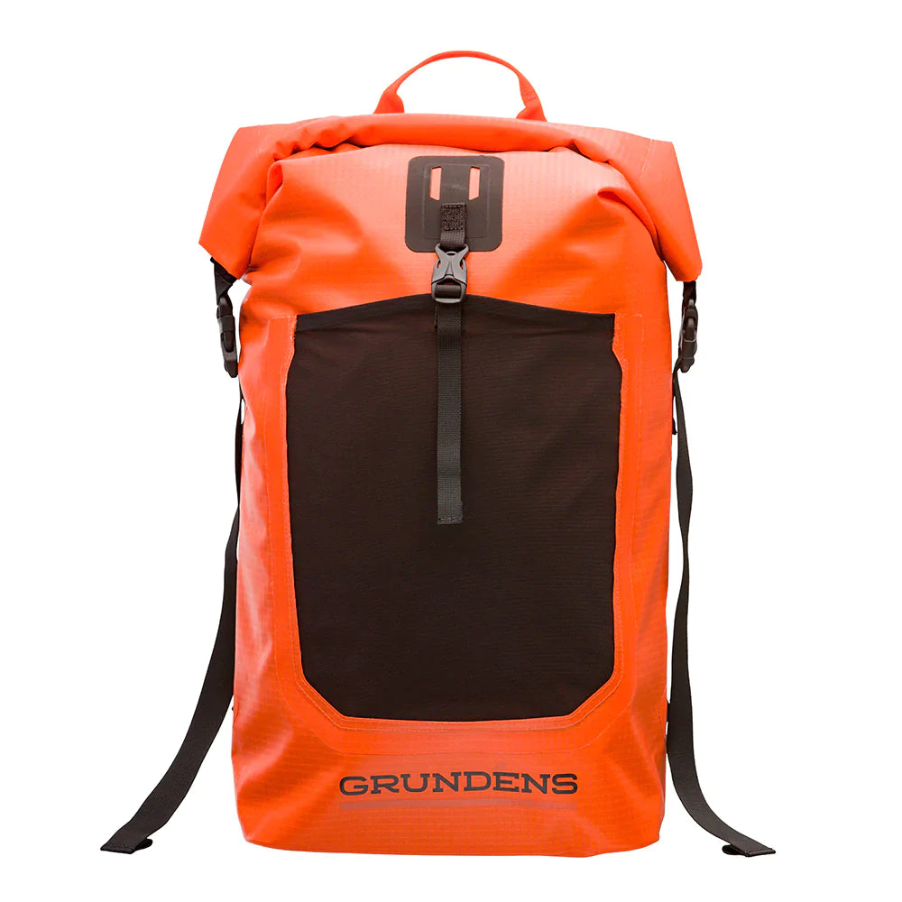 Grundens Bootlegger Roll Top Waterproof Backpack 30L in Anchor