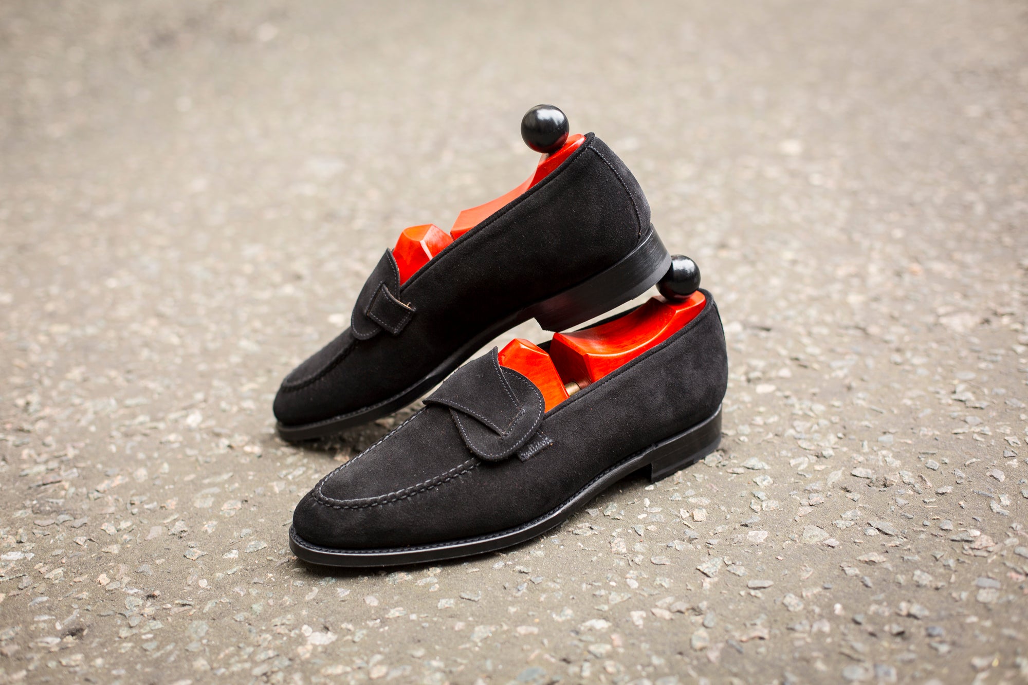 Hawthorne - MTO - Black Suede - TMG Last - Single Leather Sole