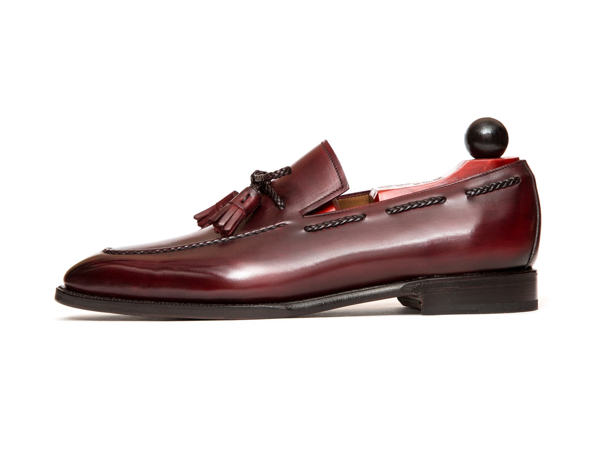 Issaquah - MTO - Burgundy Calf - LPB Last - Single Leather Sole