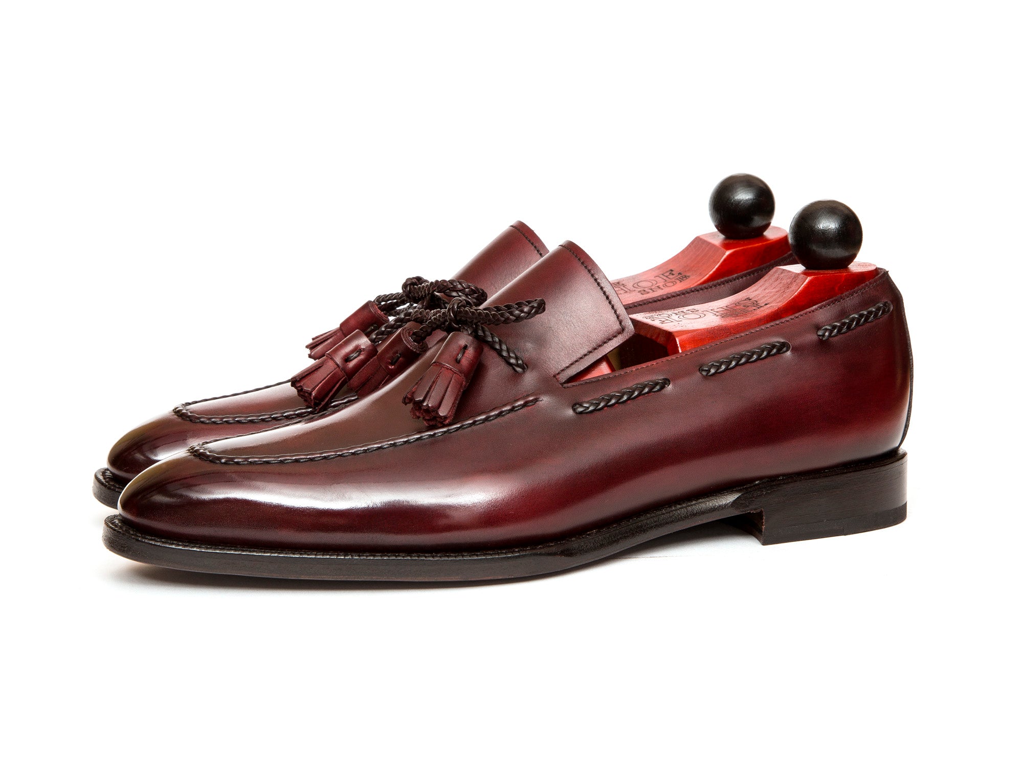 Issaquah - MTO - Burgundy Calf - LPB Last - Single Leather Sole