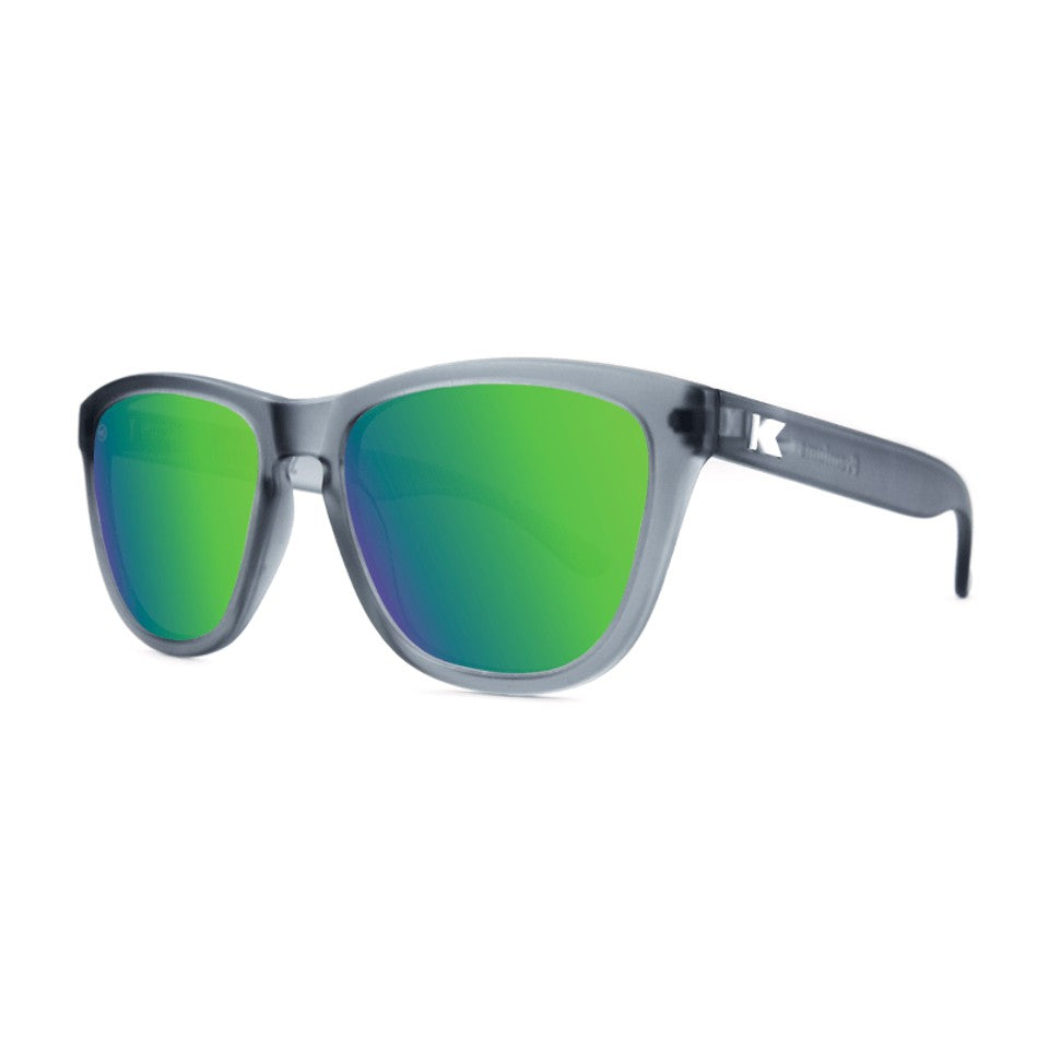 Knockaround Frosted Grey/Green Moonshine Premium Sunglasses