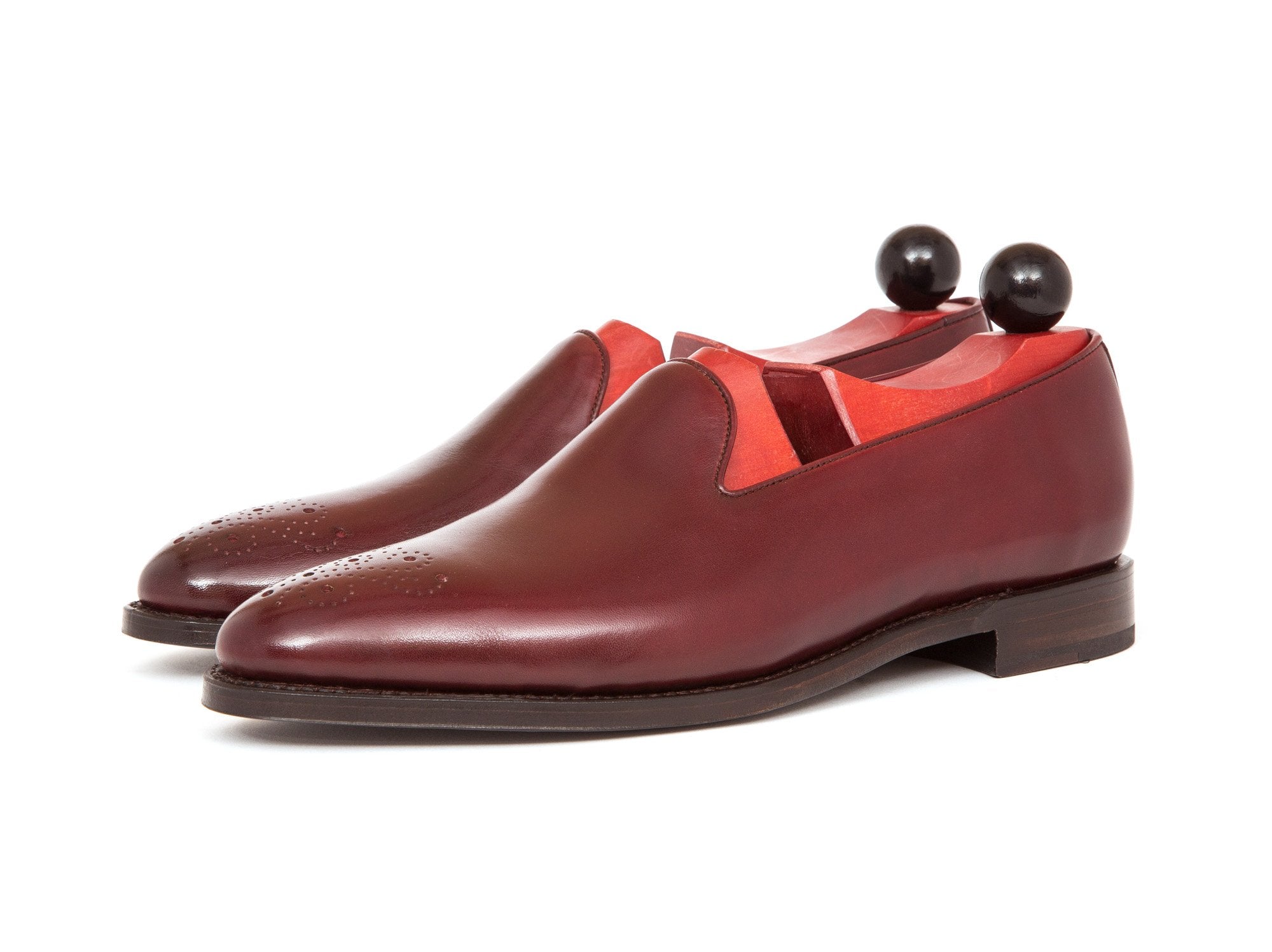 Laurelhurst - MTO - Burgundy Calf - TMG Last - Single Leather Sole