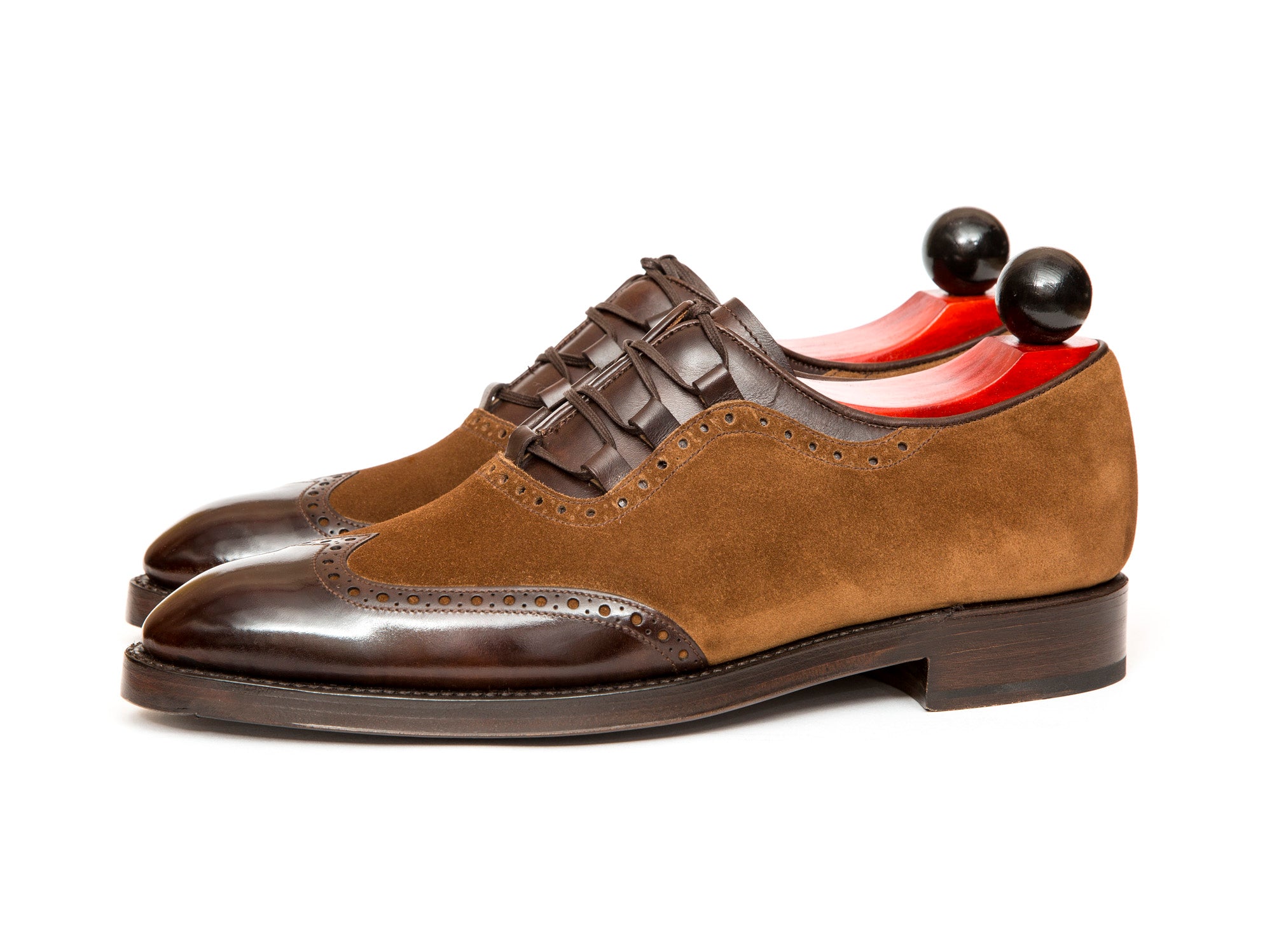 Leavenworth - MTO - Dark Brown Museum Calf / Snuff Suede - SEA Last - Double Leather Sole