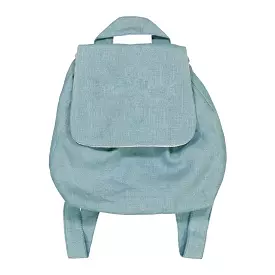 Linen backpack-azuro