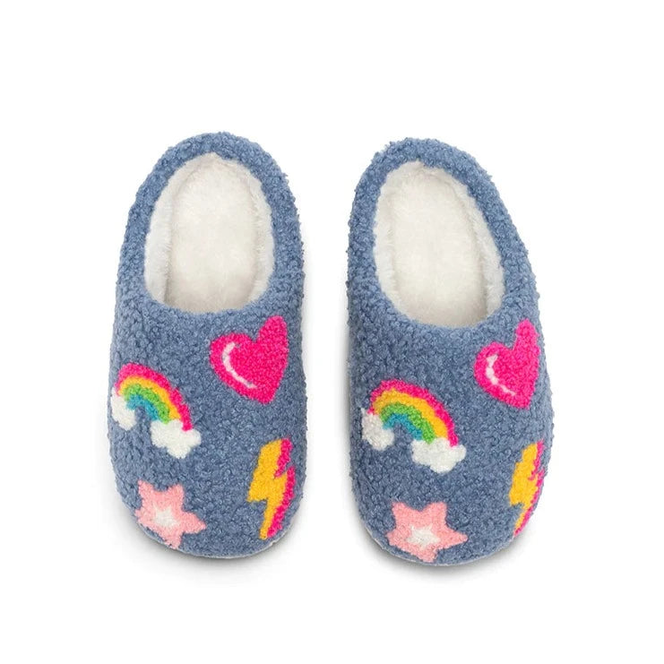 Living Royal Denim Patch Slippers