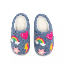 Living Royal Denim Patch Slippers