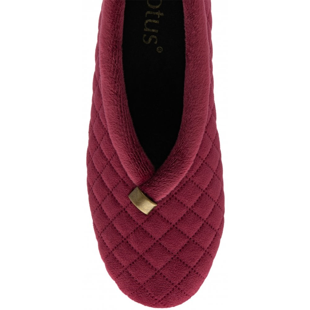 Lotus Bordo Eadie Wedge Slippers