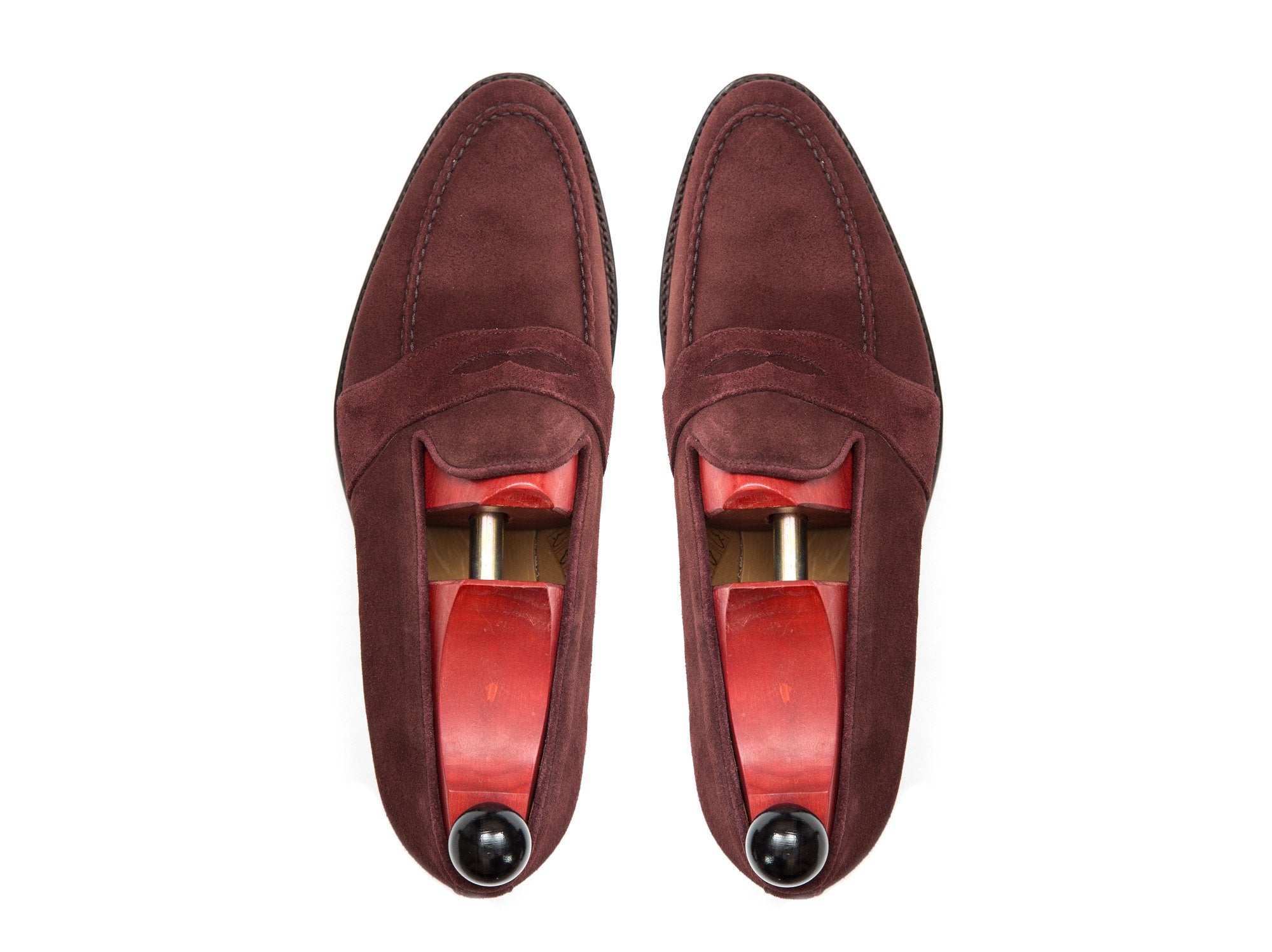 Madison - MTO - Burgundy Suede - TMG Last - Single Leather Sole