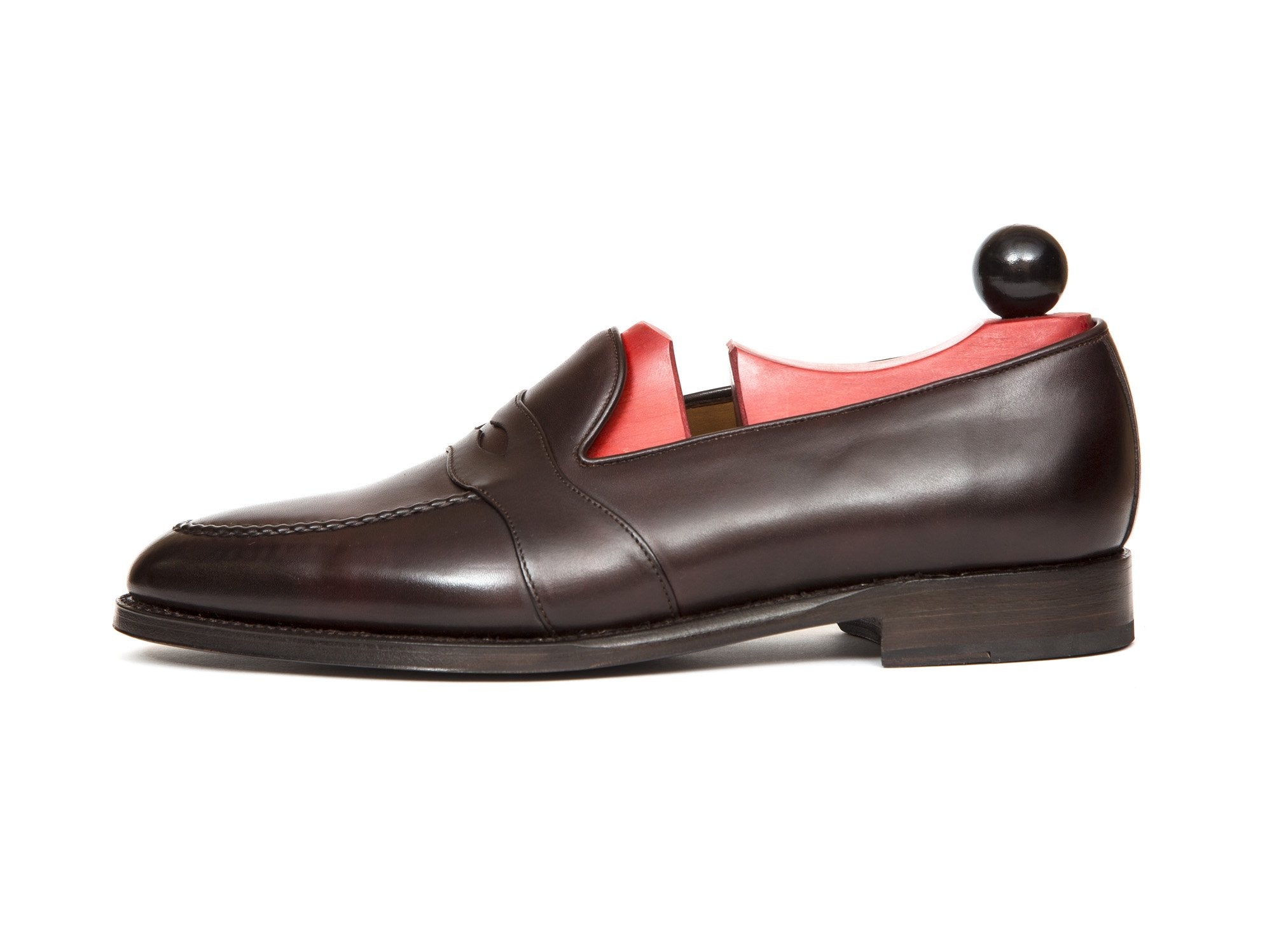 Madison - MTO - Plum Museum Calf - TMG Last - Single Leather Sole