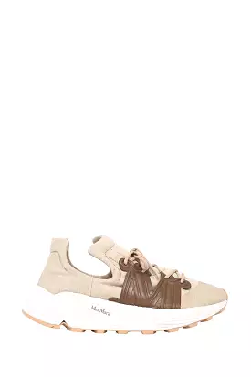 Max Mara Brown/Beige Sneakers Size 37.5