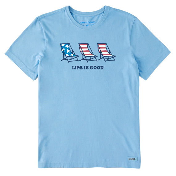 Men's Flag Beach Chairs Crusher Tee