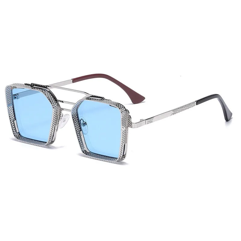 Men's Fashion Square Steam Punk Retro Polar Vintage Sunglasses