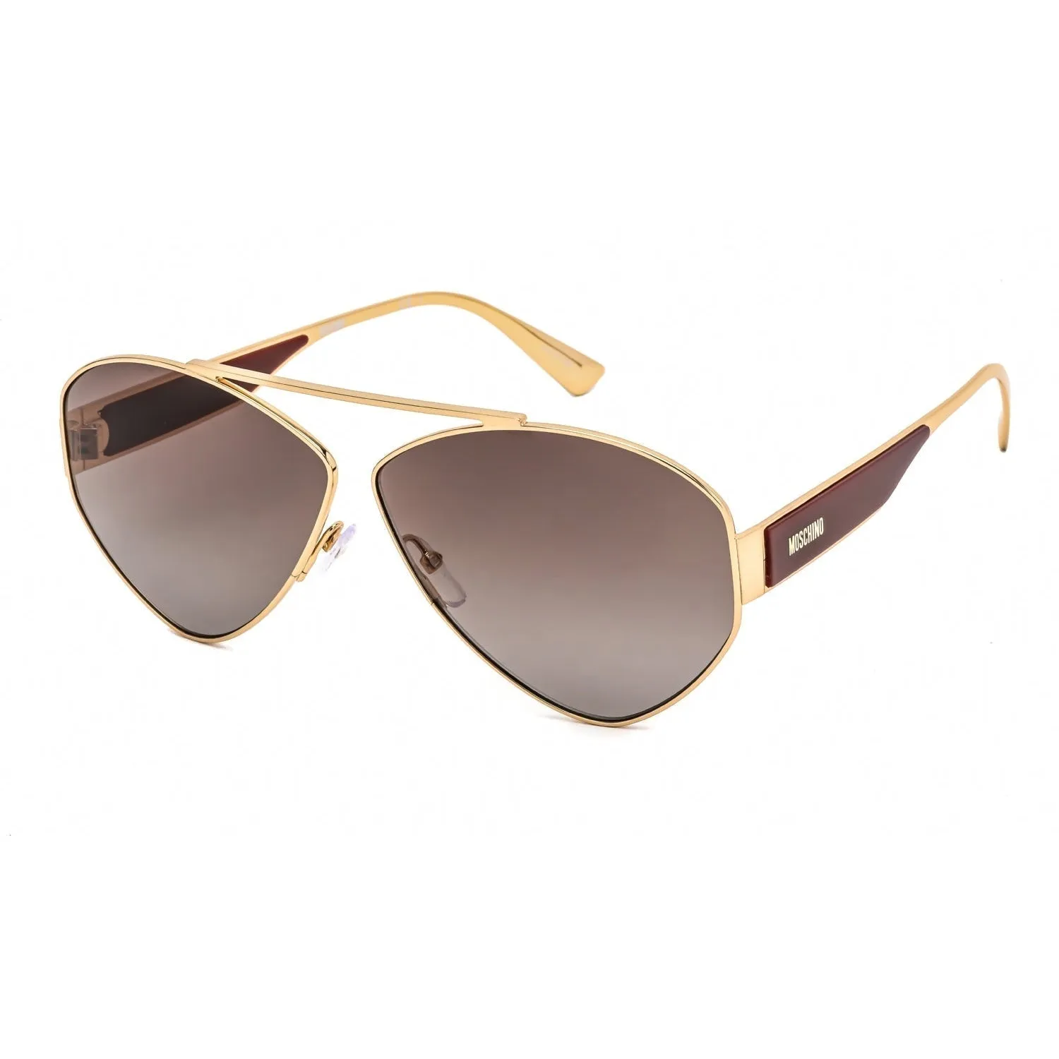 Moschino MOS084/S Sunglasses Brown / Brown Gradient Women's (S)