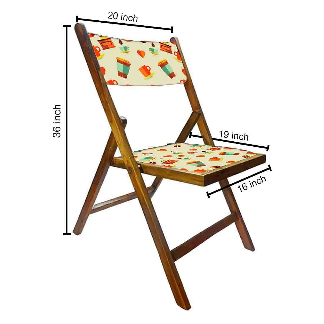 Nutcase Designer Balcony Chairs Wooden - Tea Cup