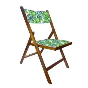 Nutcase Designer Chairs For Living Room - Green Blue Leaves