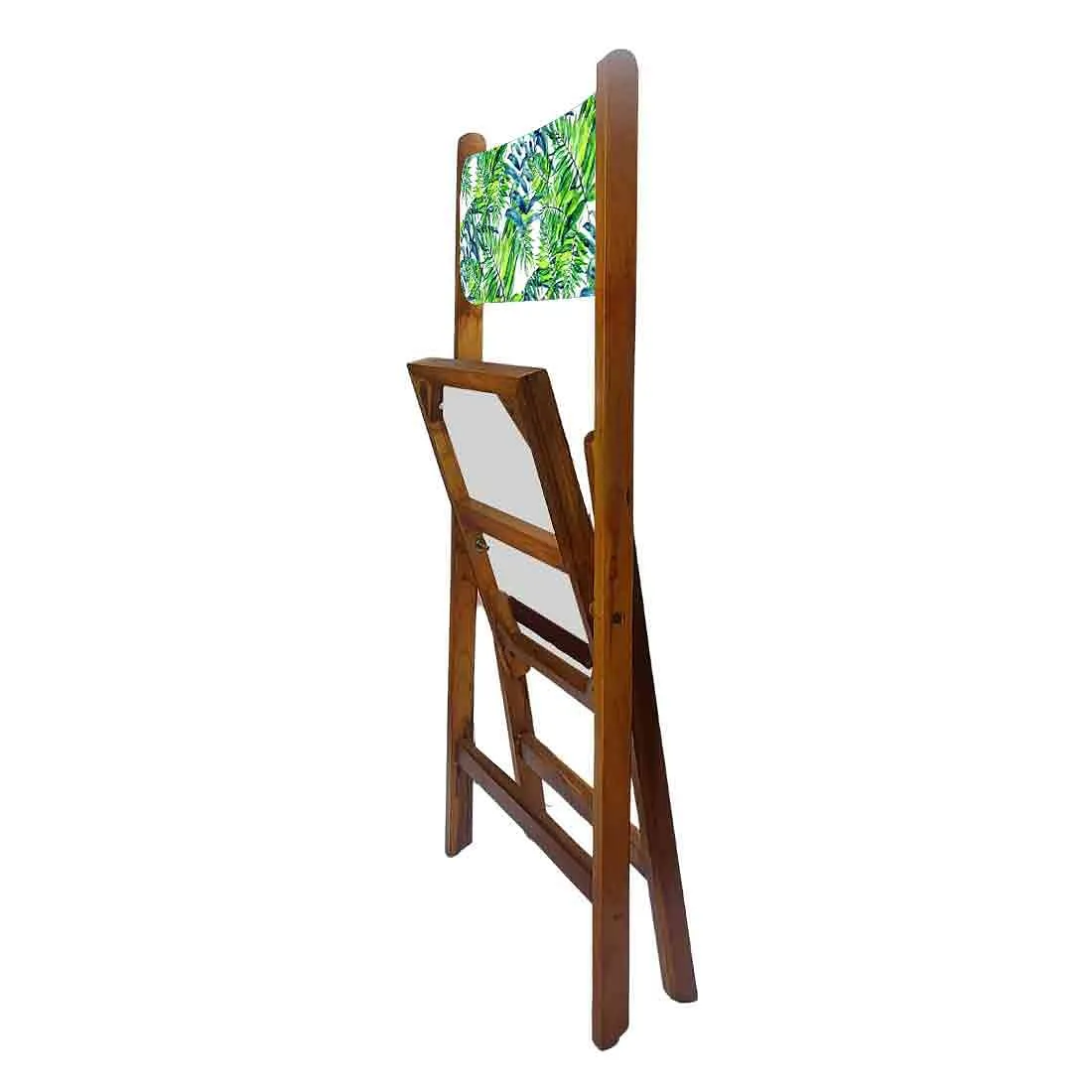 Nutcase Designer Chairs For Living Room - Green Blue Leaves