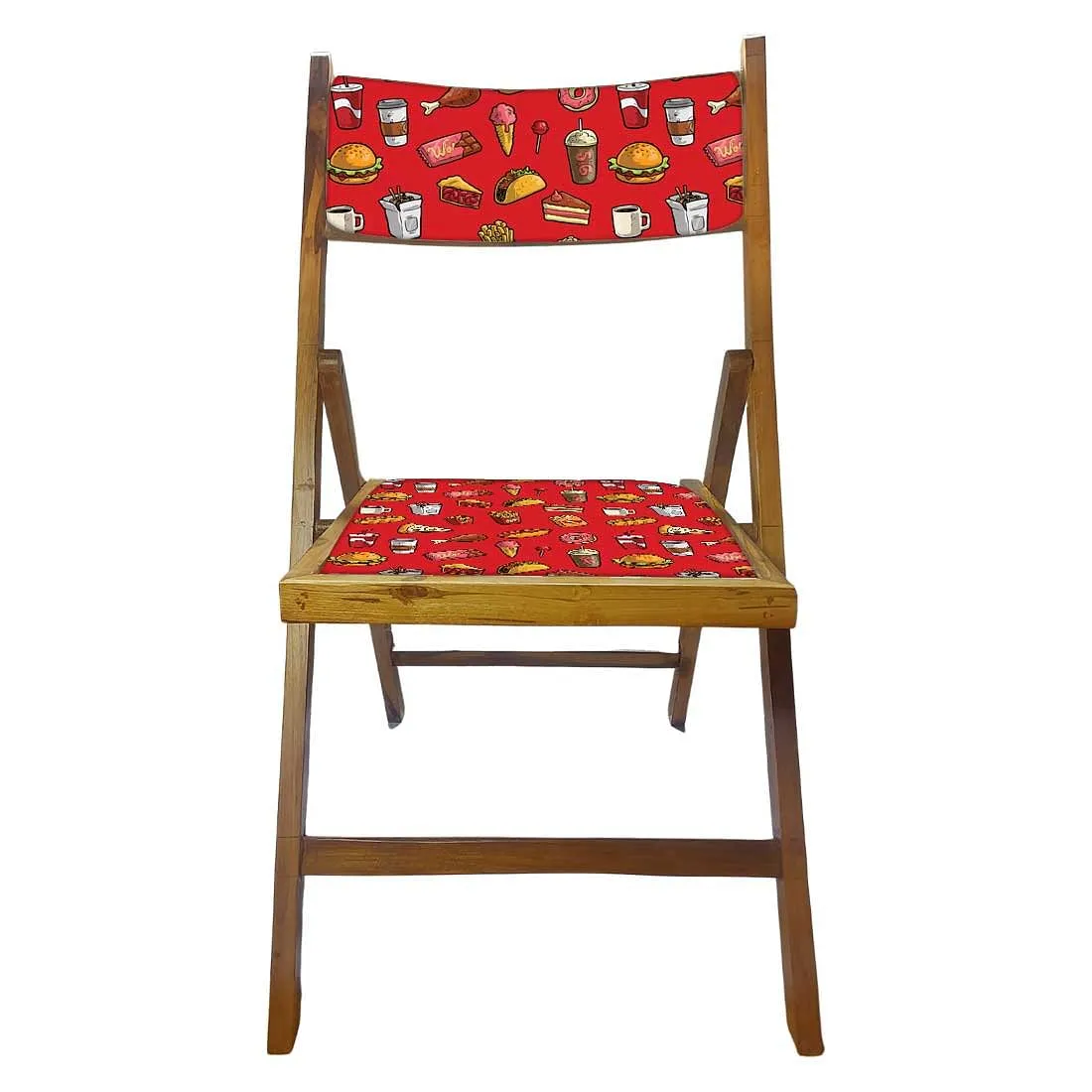 Nutcase Foldable Wooden Chairs With Cushion For Balcony - Breakfast