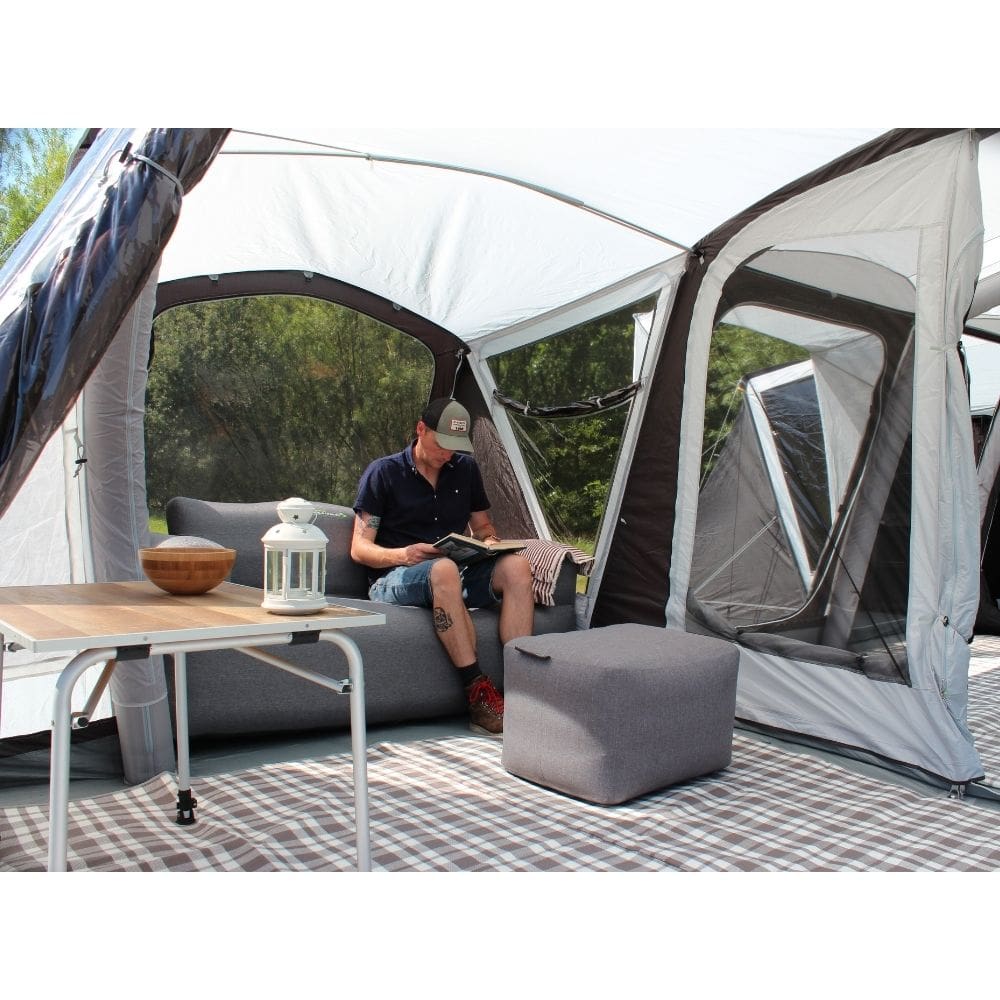 Outdoor Revolution Ozone 8.0 Safari Lodge Six (+6) Berth Family Air Tent with Two Side Annexes ORFT3020 + Free Footprint (2024)