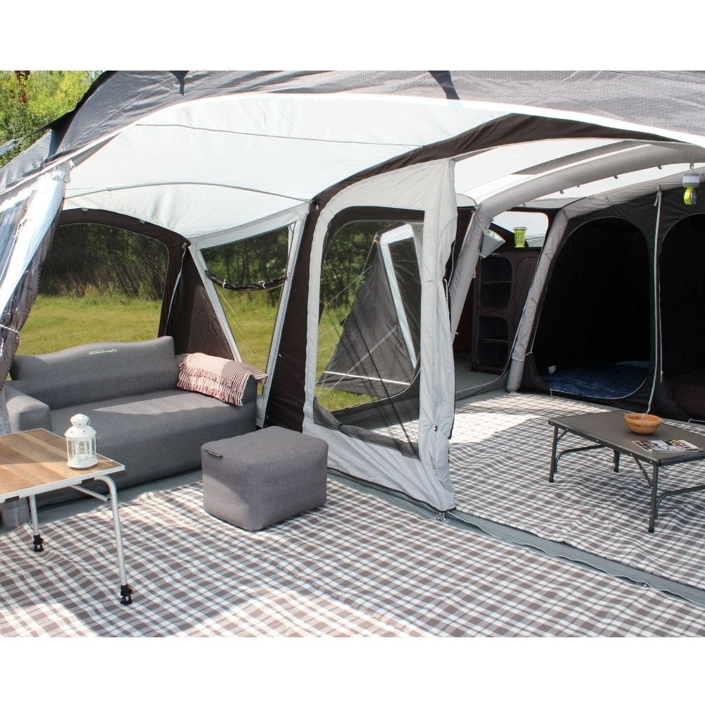 Outdoor Revolution Ozone 8.0 Safari Lodge Six (+6) Berth Family Air Tent with Two Side Annexes ORFT3020 + Free Footprint (2024)