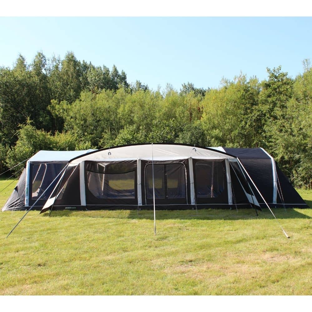 Outdoor Revolution Ozone 8.0 Safari Lodge Six (+6) Berth Family Air Tent with Two Side Annexes ORFT3020 + Free Footprint (2024)